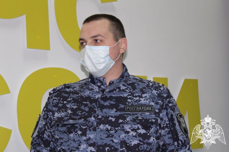 Сотруднику Росгвардии по Вологодской области Константину Кувылкину вручена медаль «За спасение погибающих на водах»