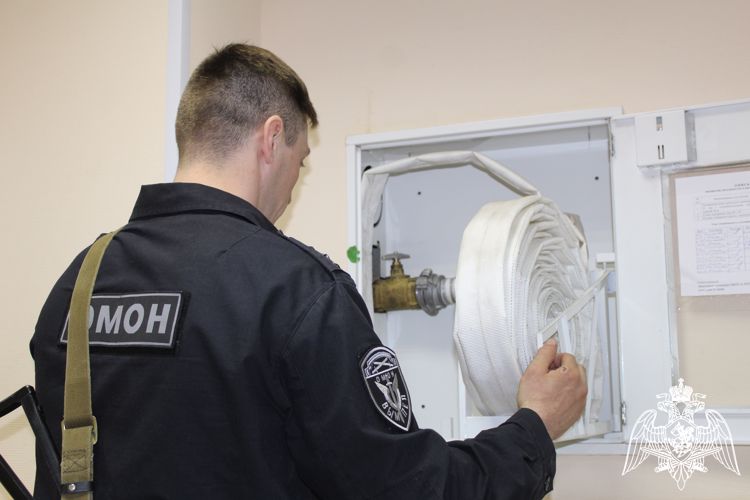 В Вологде прошли совместные пожарно-тактические учения Росгвардии и МЧС