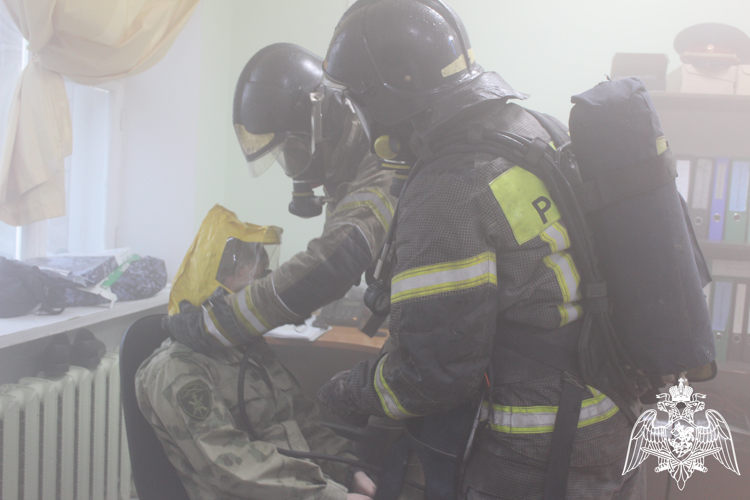 В Вологде прошли пожарно-тактические учения Росгвардии и МЧС (ВИДЕО)