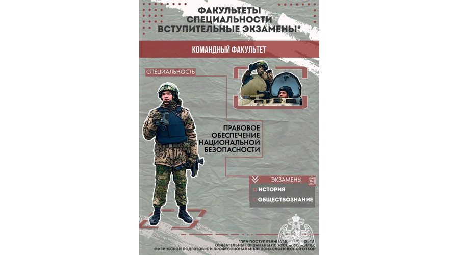 Сотрудники Росгвардии приглашают выпускников поступать в Саратовский военный ордена Жукова Краснознаменный институт Росгвардии