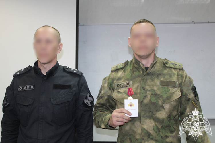Сотрудникам ОМОН «Вымпел» Управления Росгвардии по Вологодской области вручены ведомственные награды