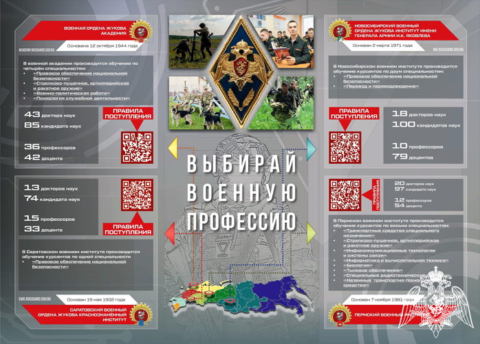 Управление Росгвардии по Вологодской области приглашает абитуриентов поступать в ведомственные вузы