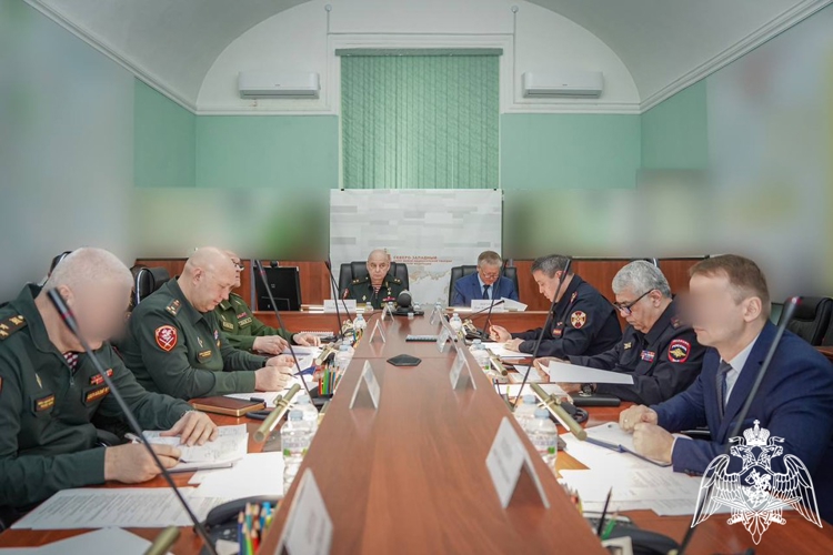 Начальник Управления Росгвардии по Вологодской области генерал-майор полиции Сергей Логинов принял участие в заседании оперативного штаба Северо-Западного округа Росгвардии