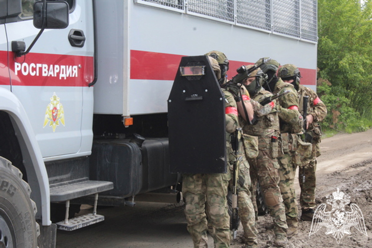 В Вологодской области сотрудники спецподразделений Росгвардии провели тактико-специальную тренировку (ВИДЕО)