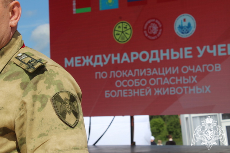 ПРЕДСТАВИТЕЛИ РОСГВАРДИИ ПРИНЯЛИ УЧАСТИЕ В УЧЕНИЯХ ПО ЛОКАЛИЗАЦИИ И ЛИКВИДАЦИИ ОЧАГОВ ОПАСНЫХ ЗАБОЛЕВАНИЙ ЖИВОТНЫХ (ВИДЕО)