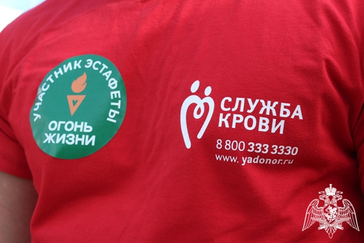 В Вологде росгвардейцы стали участниками акции «Огонь жизни»