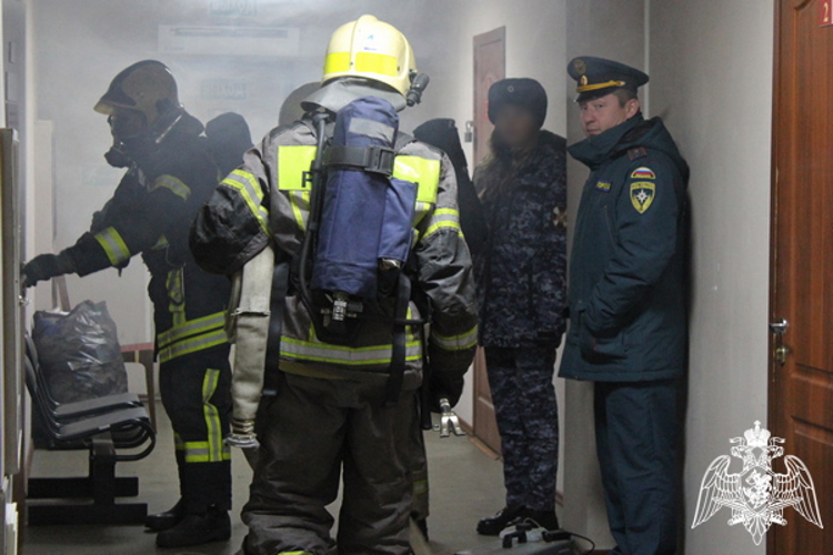 В Вологде прошли совместные пожарно-тактические занятия Росгвардии и МЧС
