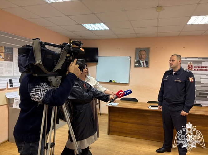 В Управлении Росгвардии по Вологодской области в канун дня вневедомственной охраны состоялась пресс-конференция
