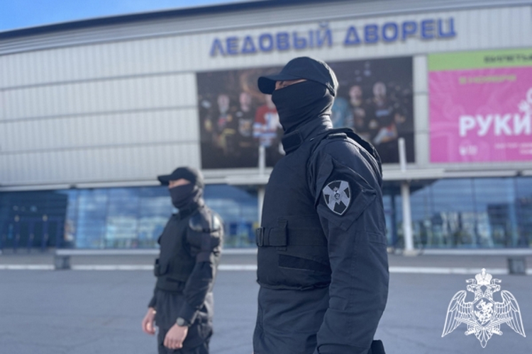 Росгвардейцы обеспечили безопасность хоккейного матча в Череповце