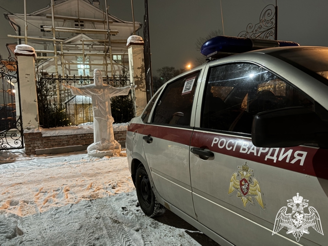 В Вологодской области сотрудники Росгвардии обеспечили безопасность во время Рождественских праздников