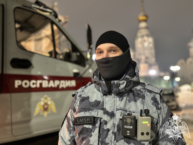 В Вологодской области сотрудники Росгвардии обеспечили безопасность во время Рождественских праздников