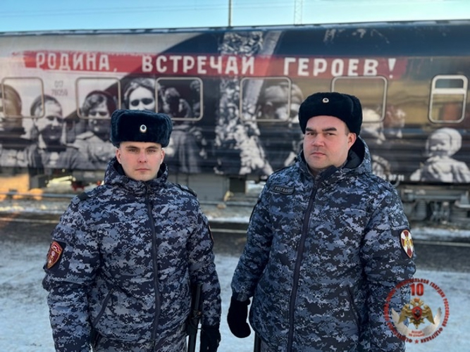 Сотрудники Росгвардии обеспечили безопасность работы «Поезда Победы» в Вологодской области