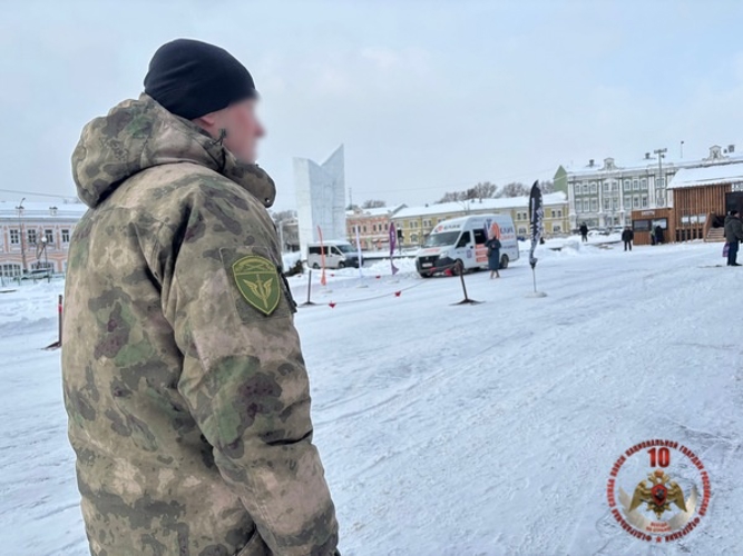 В Вологде сотрудники Росгвардии стали участниками городского праздничного мероприятия ко Дню защитника Отечества