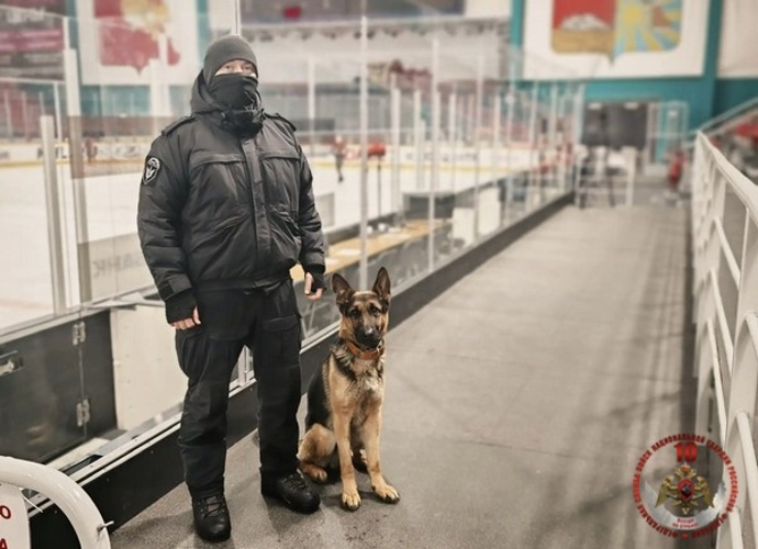 В Череповце сотрудники Росгвардии обеспечили безопасность хоккейного матча «Северсталь» - «Авангард»