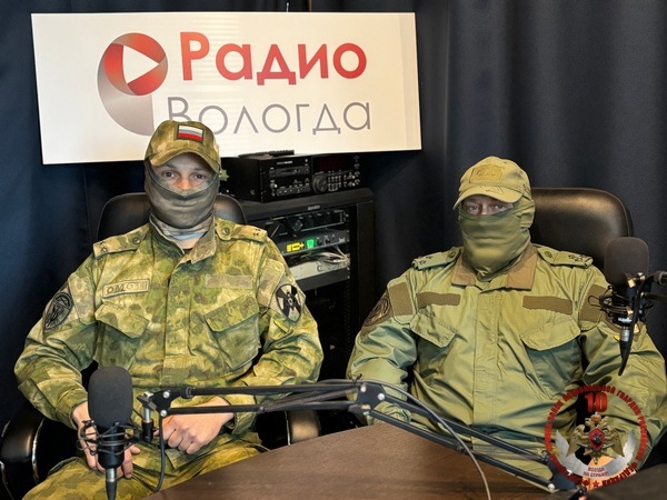 Росгвардейцы приняли участие в проекте #подкаст35 редакции «Радио «Вологда» к 10-летию ведомства