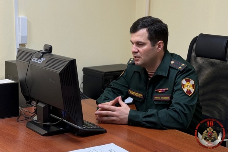 Вологодские росгвардейцы встретились с представителем Военной ордена Жукова академии войск национальной гвардии