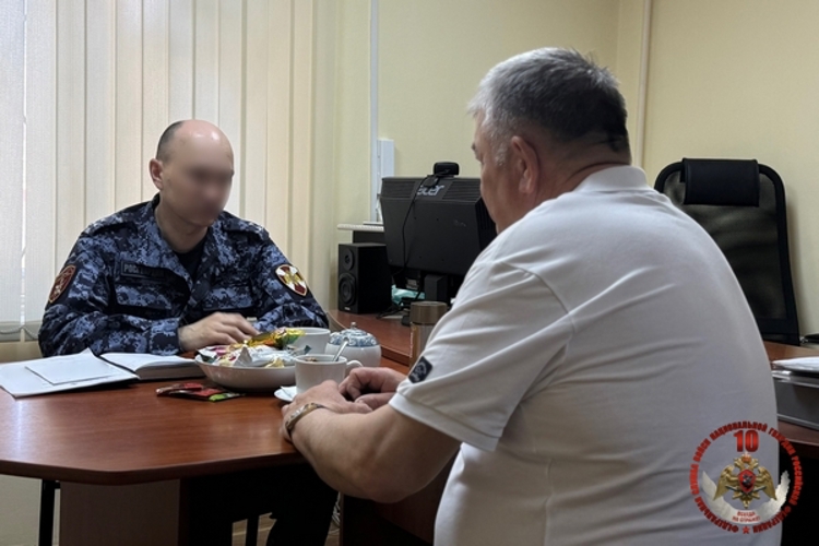 В Вологде росгвардейцы встретились с представителем Саратовского военного института войск национальной гвардии