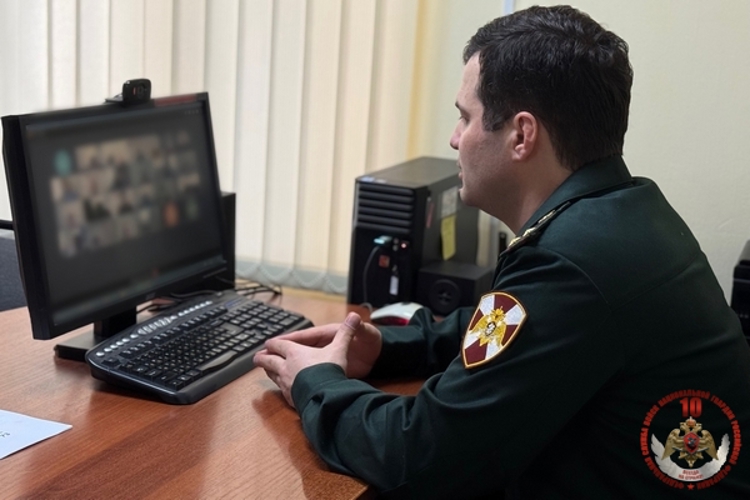 Вологодские росгвардейцы встретились с представителем Военной ордена Жукова академии войск национальной гвардии