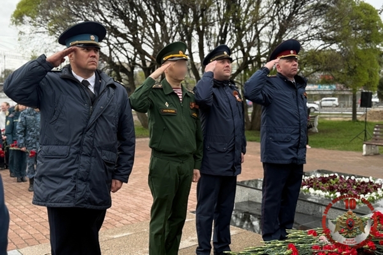 В Вологде росгвардейцы приняли участие в памятном мероприятии ко Дню Победы
