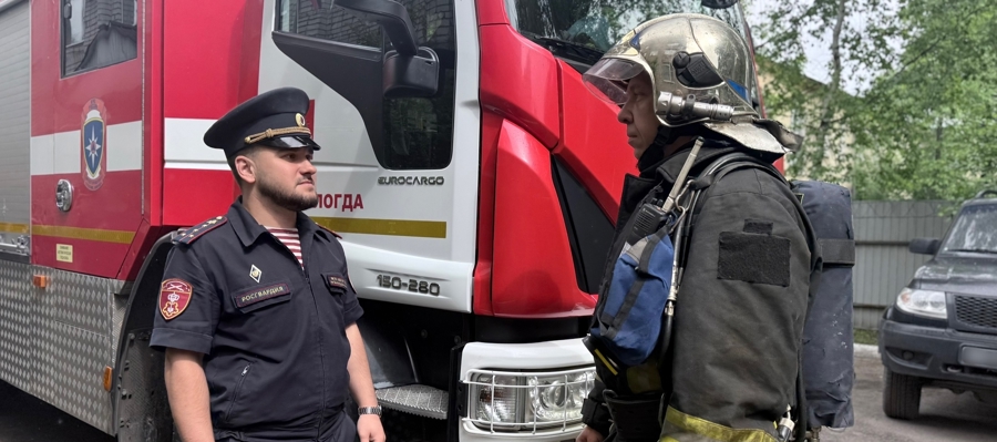 В Вологде прошли пожарно-тактические учения Росгвардии и МЧС