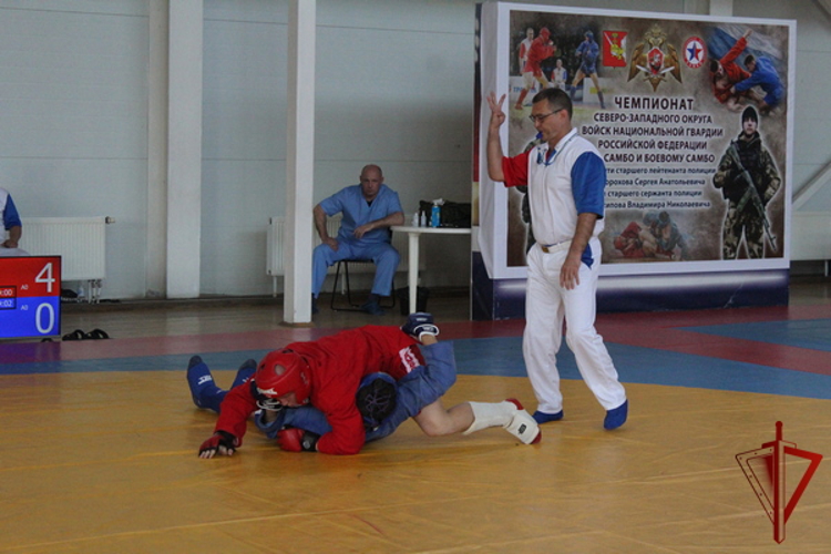 В Вологде определились победители и призеры Чемпионатов Северо-Западного округа Росгвардии по спортивному и боевому самбо